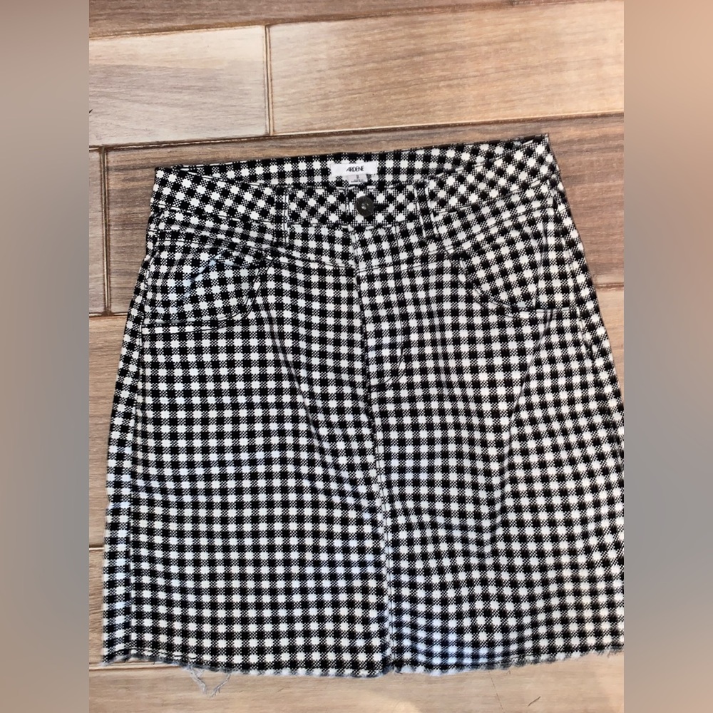 Ardene gingham skirt